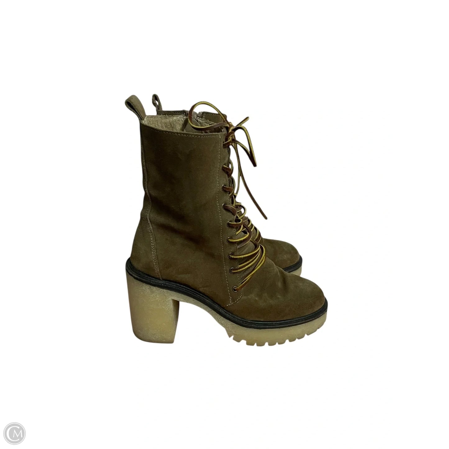 Boots Ankle Heels By Free People In Brown, Size: 6.5