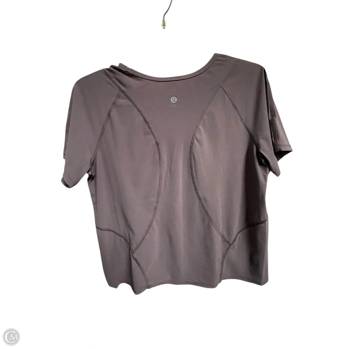Top Short Sleeve By Lululemon In Purple, Size: S