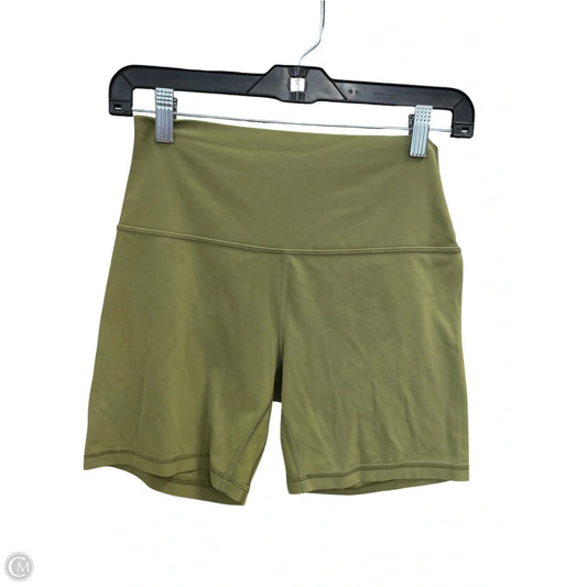 Athletic Shorts By Lululemon In Green, Size: 8