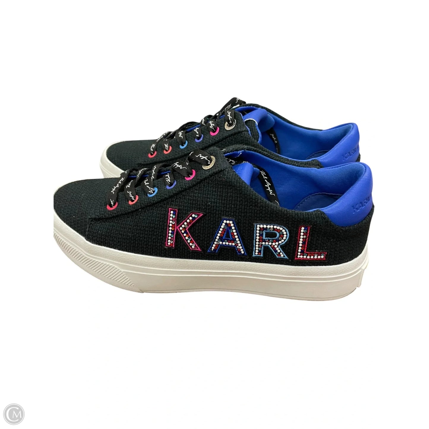Shoes Designer By Karl Lagerfeld In Black, Size: 9.5