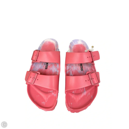 Sandals Flats By Birkenstock In Pink, Size: 10