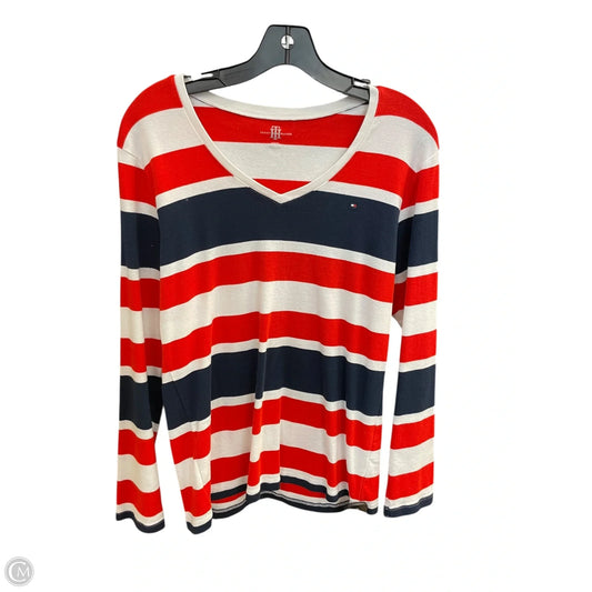 Top Long Sleeve By Tommy Hilfiger In Striped Pattern, Size: Xl