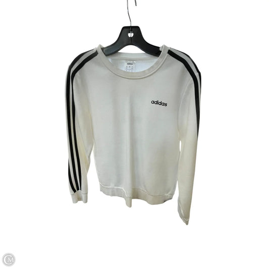 Sweatshirt Crewneck By Adidas In White, Size: M