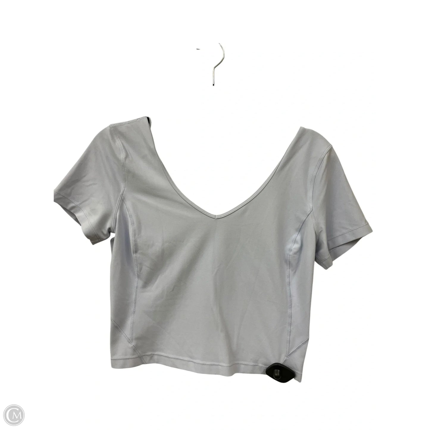 Top Short Sleeve By Lululemon In Blue, Size: 8