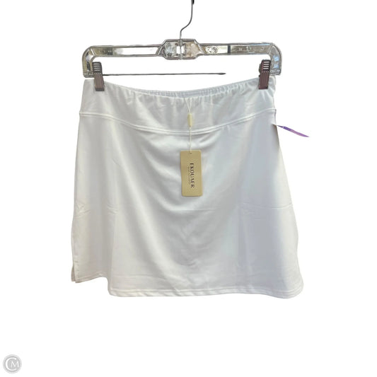 Athletic Skirt By Ekouaer In White, Size: M