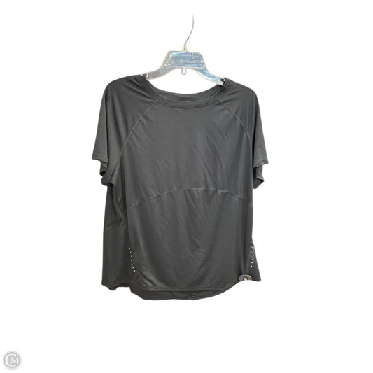 Athletic Top Short Sleeve By Avia In Black, Size: Xxl