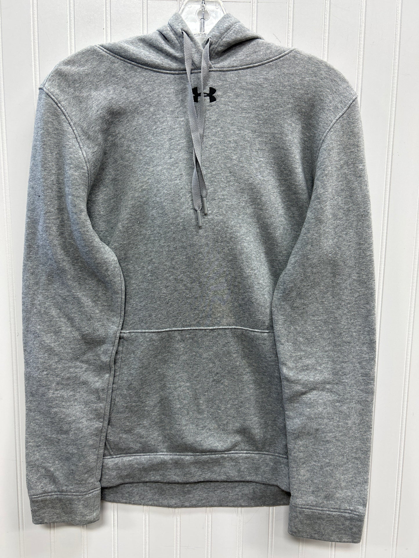 Athletic Sweatshirt Hoodie By Under Armour In Grey, Size:M