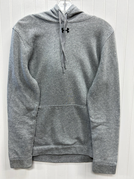 Athletic Sweatshirt Hoodie By Under Armour In Grey, Size:M