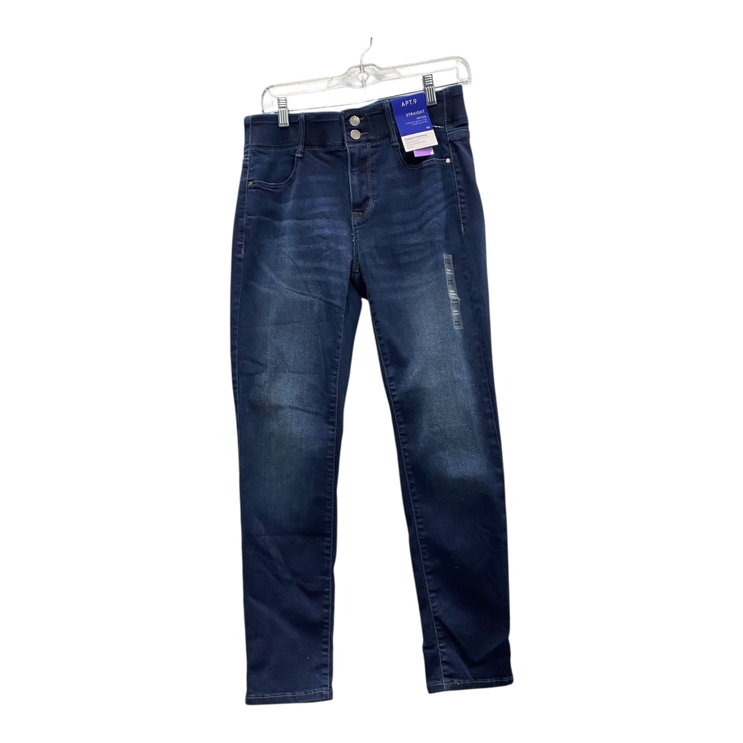 Jeans Straight By Apt 9 In Blue Denim, Size:10