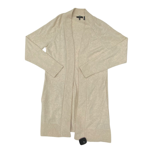 Sweater Cardigan Designer By Theory In Beige, Size:M