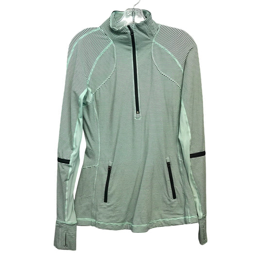 Athletic Top Ls Collar By Lululemon In Striped Pattern, Size:S