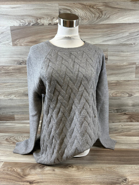 Sweater By Cyrus Knits In Grey, Size: M