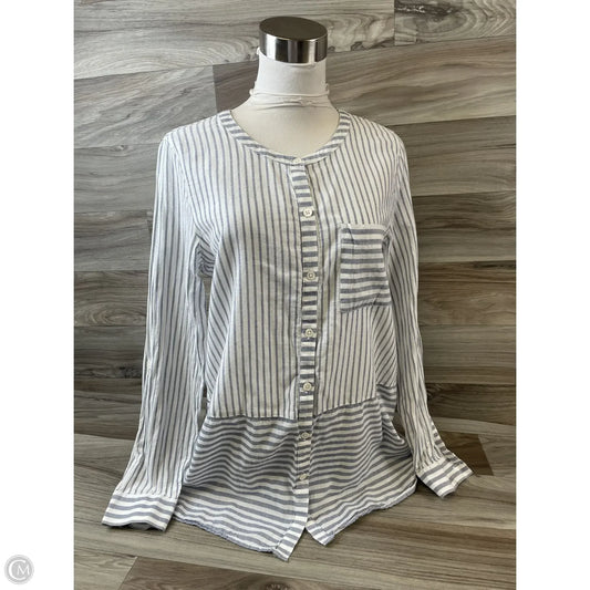 Top Long Sleeve Basic By J. Jill In Striped Pattern, Size: S