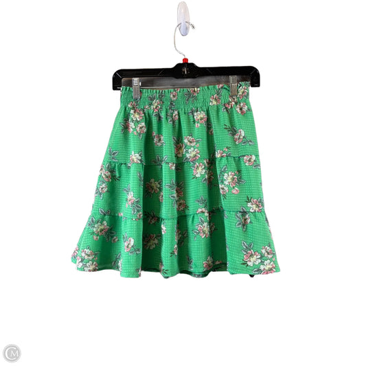 Skirt Mini & Short By Loft In Green, Size: 0