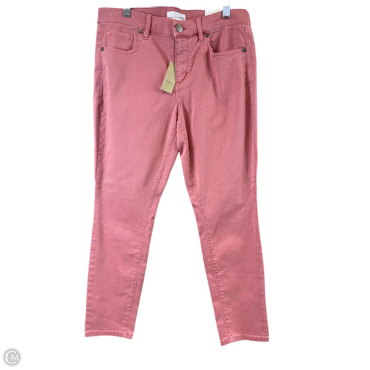 Jeans Skinny By Loft In Orange, Size: 8p