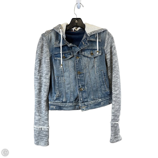 Jacket Denim By Free People In Blue Denim, Size: Xs