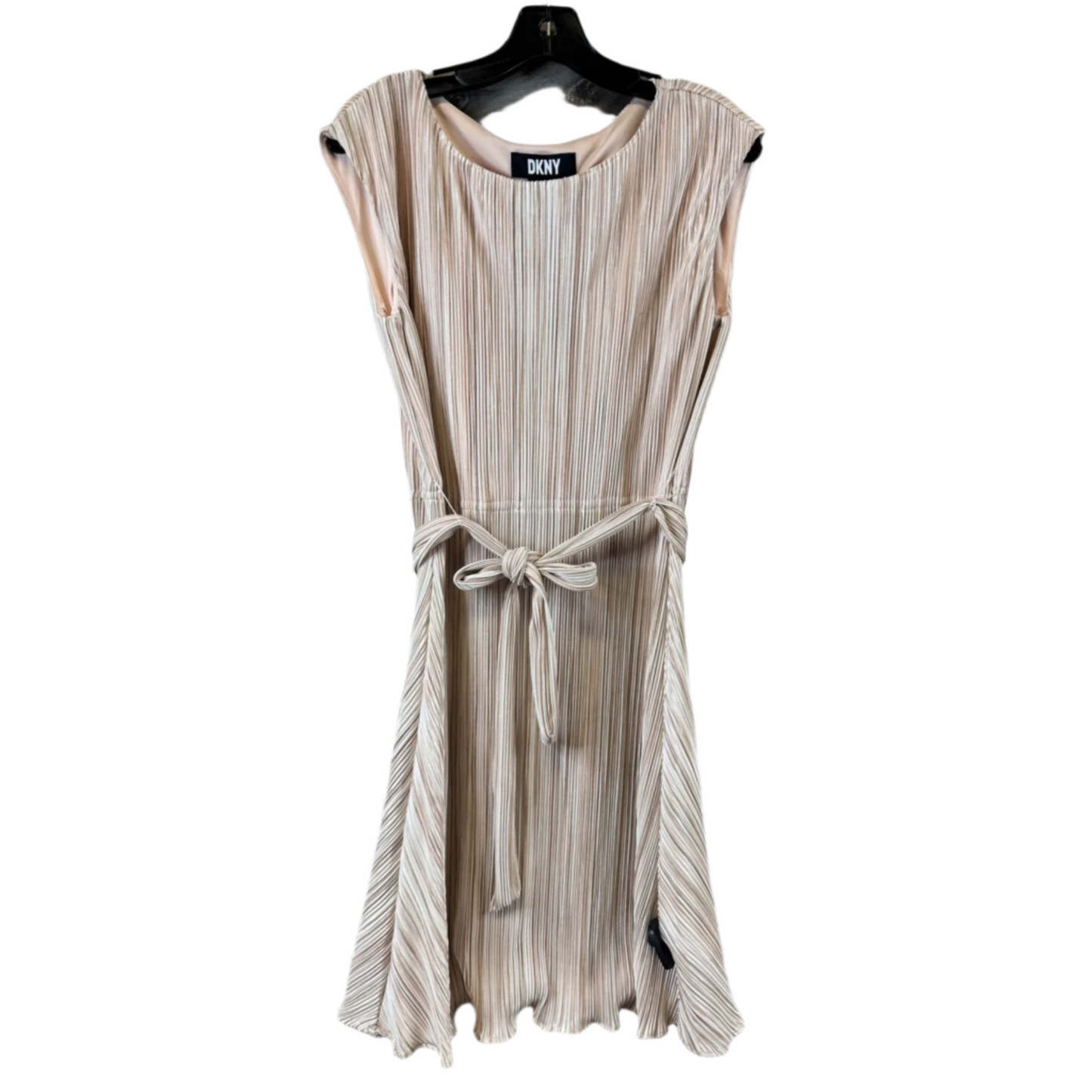 Dress Casual Midi By Dkny In Gold, Size: L