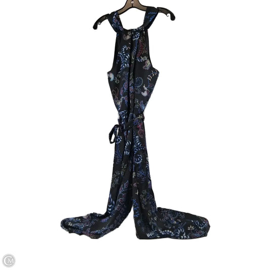 Dress Casual Maxi By Loft In Black & Blue, Size: Lp