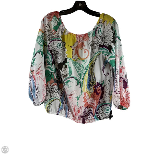 Top Long Sleeve By Aqua In Multi-colored, Size: M