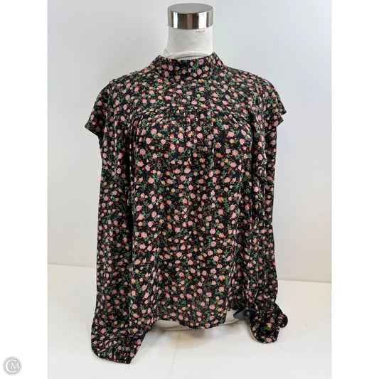Top Long Sleeve By Clothes Mentor In Floral Print, Size: M
