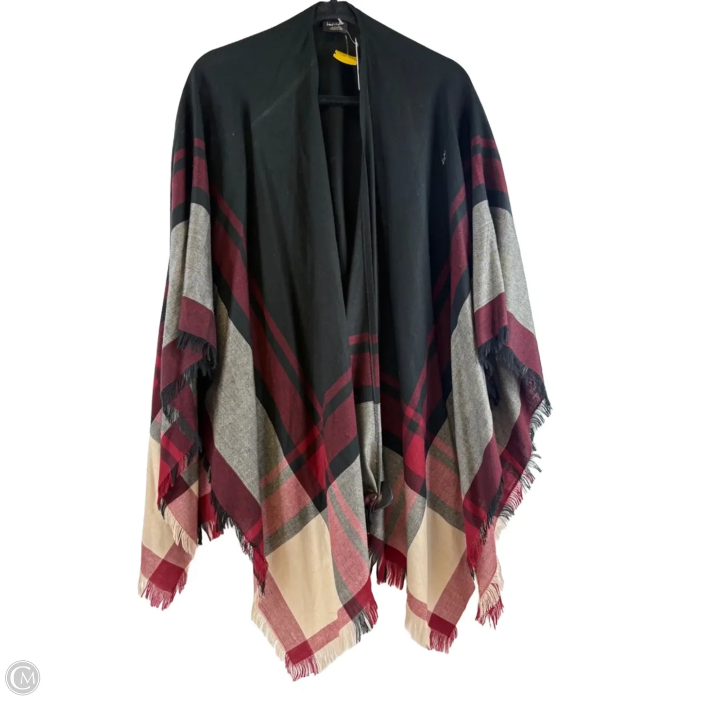 Shawl By Lord And Taylor In Black & Red, Size: Osfm