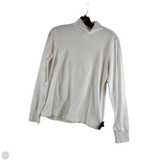Top Long Sleeve Basic By Lands End In Ivory, Size: S