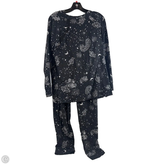 Pajamas 2pc By Isaac Mizrahi Live Qvc In Black & White, Size: Xs