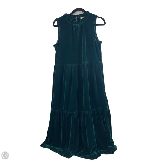 Dress Casual Midi By J. Crew In Green, Size: M