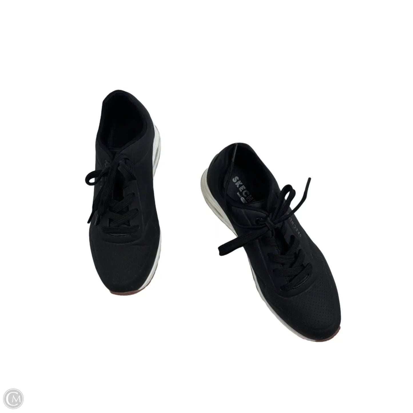 Shoes Sneakers By Skechers In Black & White, Size: 8.5