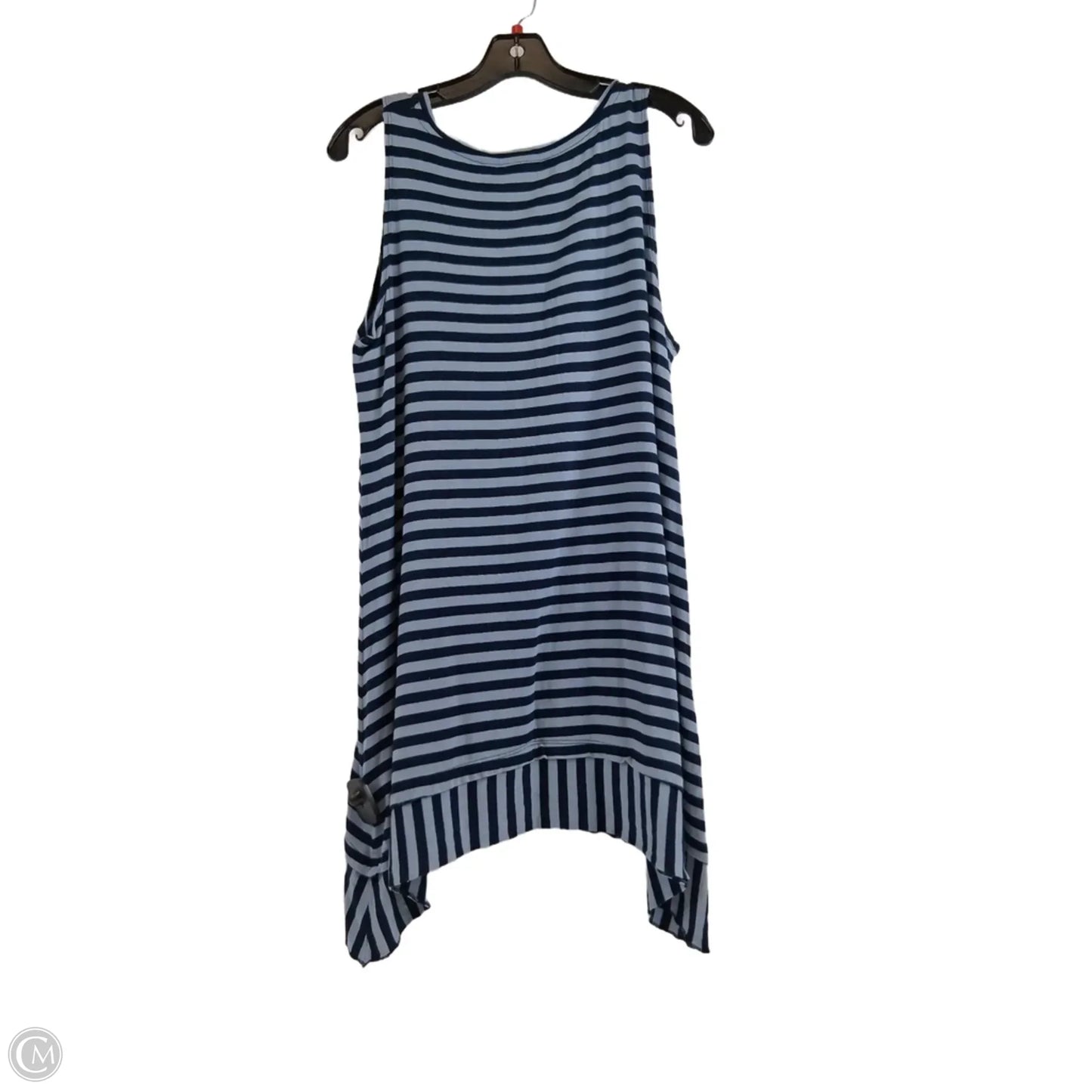 Top Sleeveless By Logo In Striped Pattern, Size: M