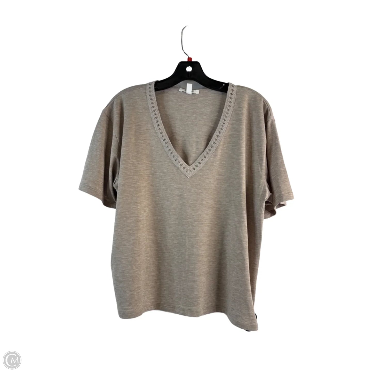 Top Short Sleeve Basic By Splendid In Brown, Size: L