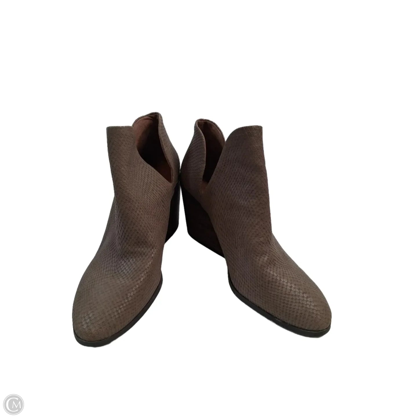 Boots Ankle Heels By Lucky Brand In Tan, Size: 8.5