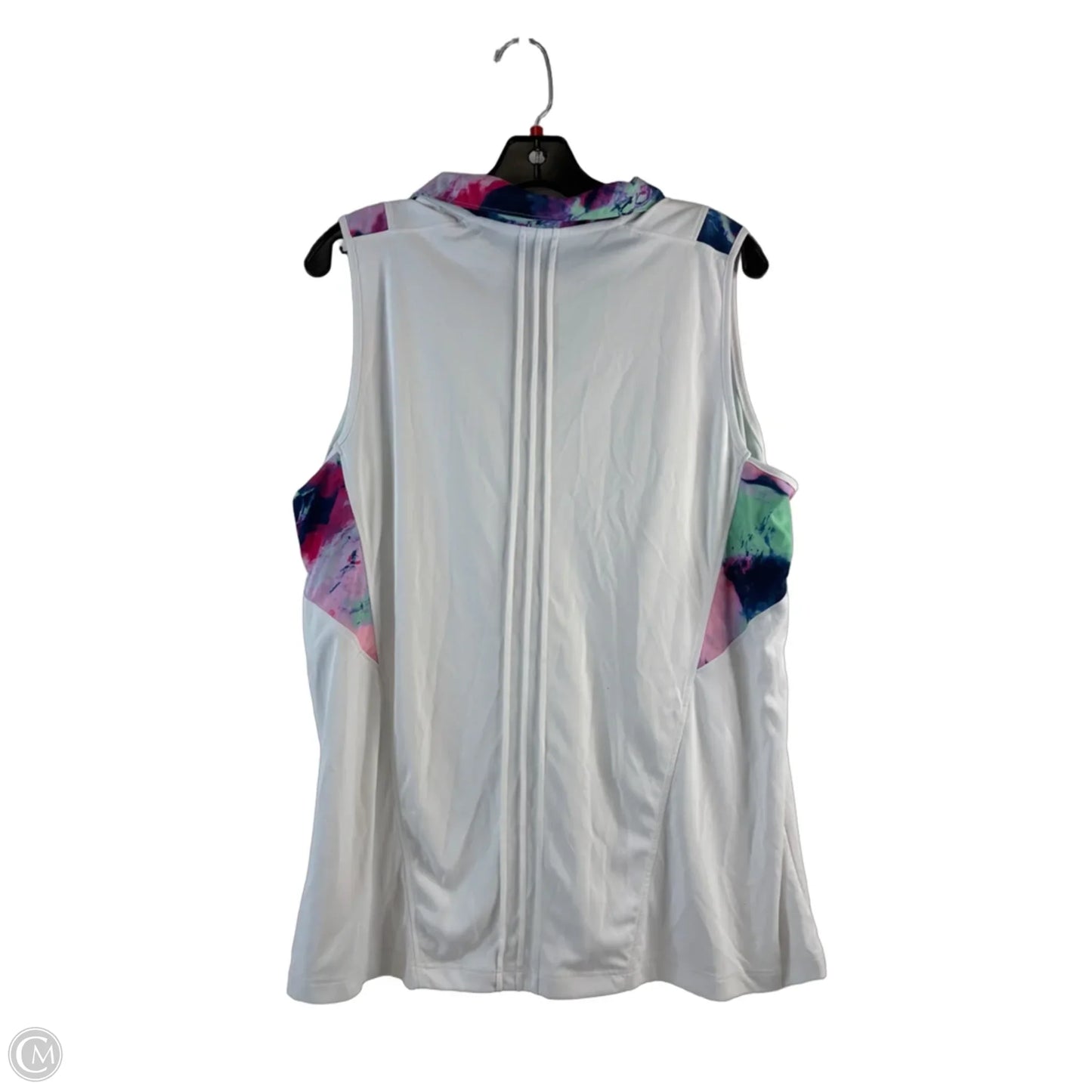 Athletic Tank Top By Slazenger In Pink & White, Size: Xxl