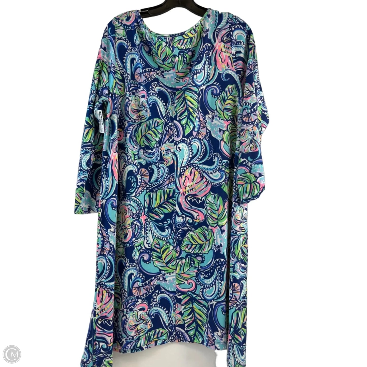 Dress Designer By Lilly Pulitzer In Blue & White, Size: Xl