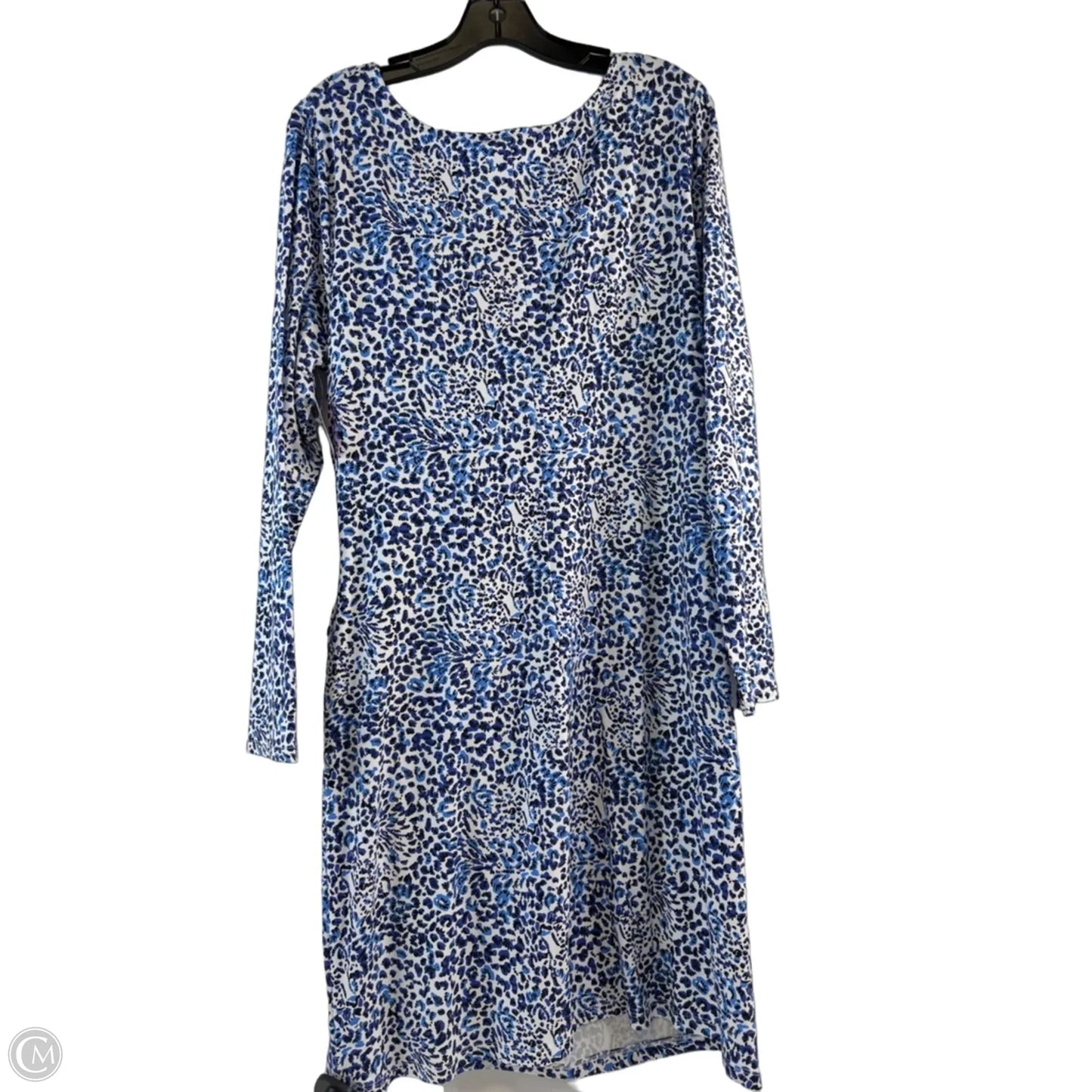Dress Designer By Lilly Pulitzer In Blue & White, Size: Xl