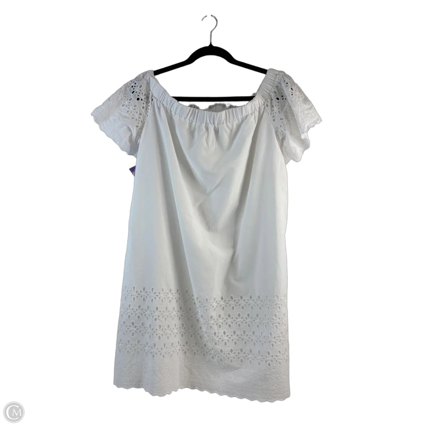 Dress Casual Midi By Donna Morgan In White, Size: Mp