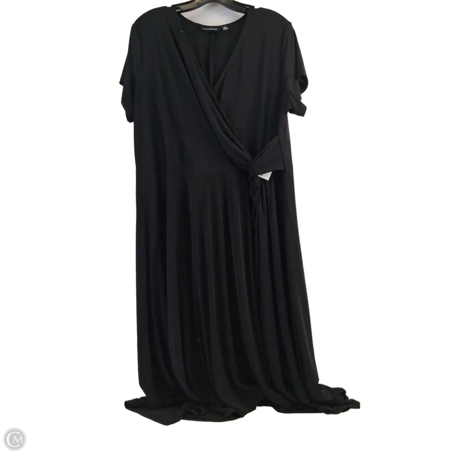 Dress Casual Midi By Nina Leonard In Black, Size: 1x