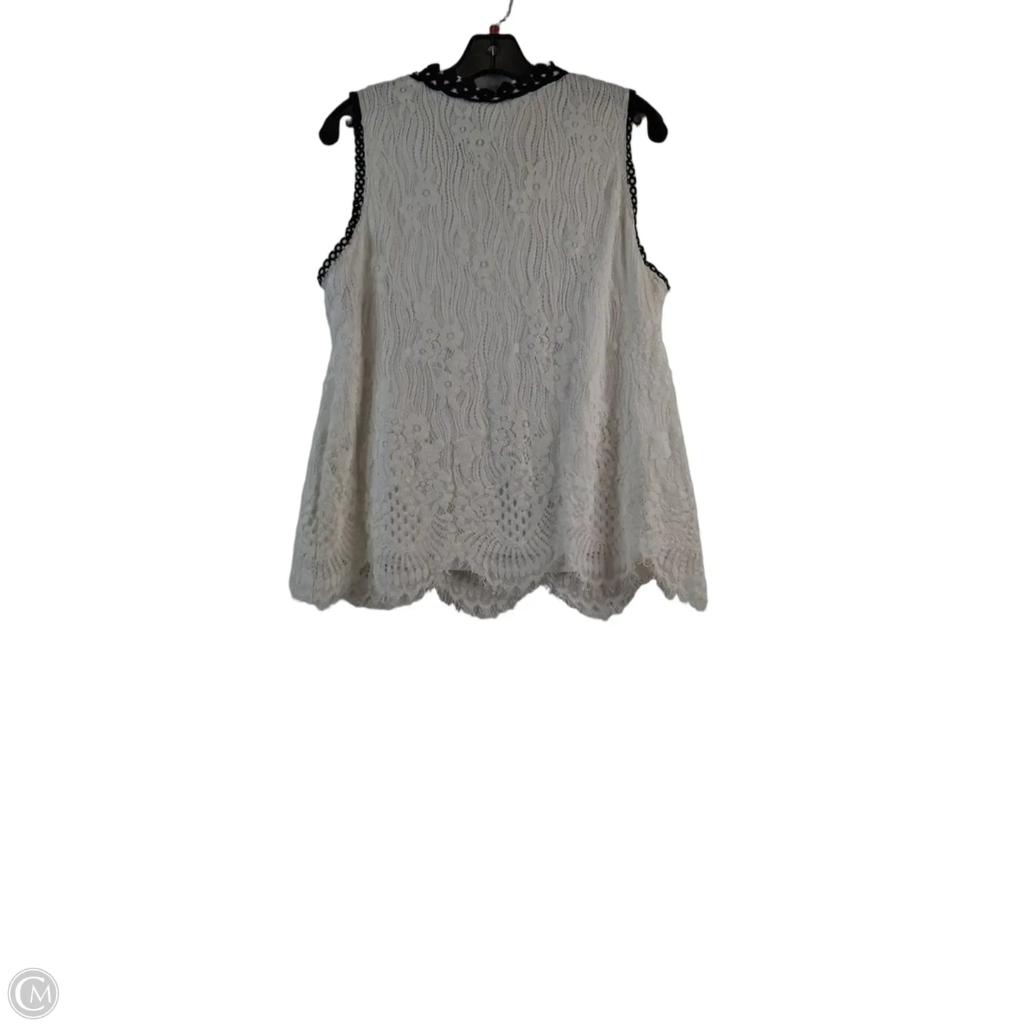 Top Sleeveless By White House Black Market In Black & White, Size: L