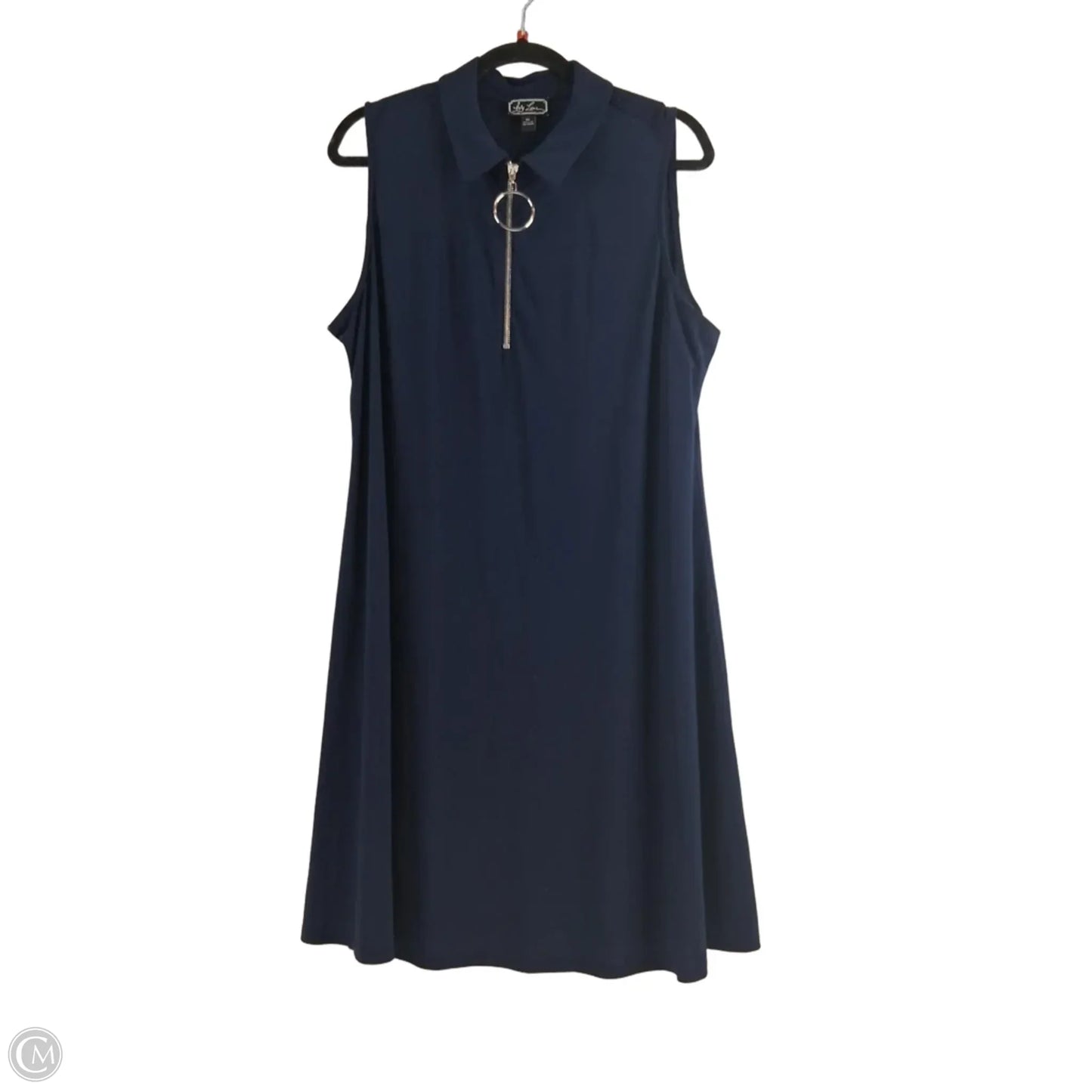 Dress Casual Midi By Clothes Mentor In Navy, Size: Xl