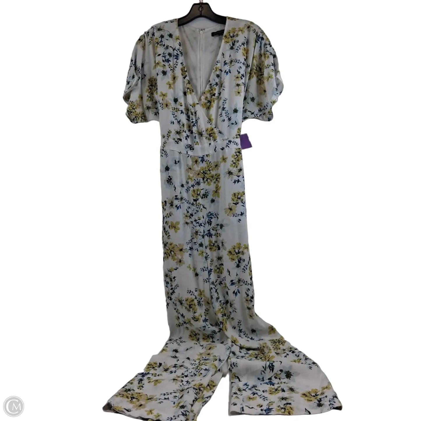 Jumpsuit By Banana Republic In Blue & Yellow, Size: S