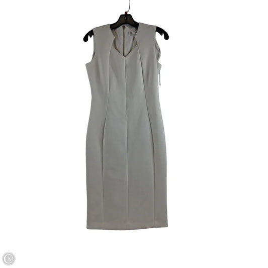Dress Casual Midi By Calvin Klein In White, Size: S
