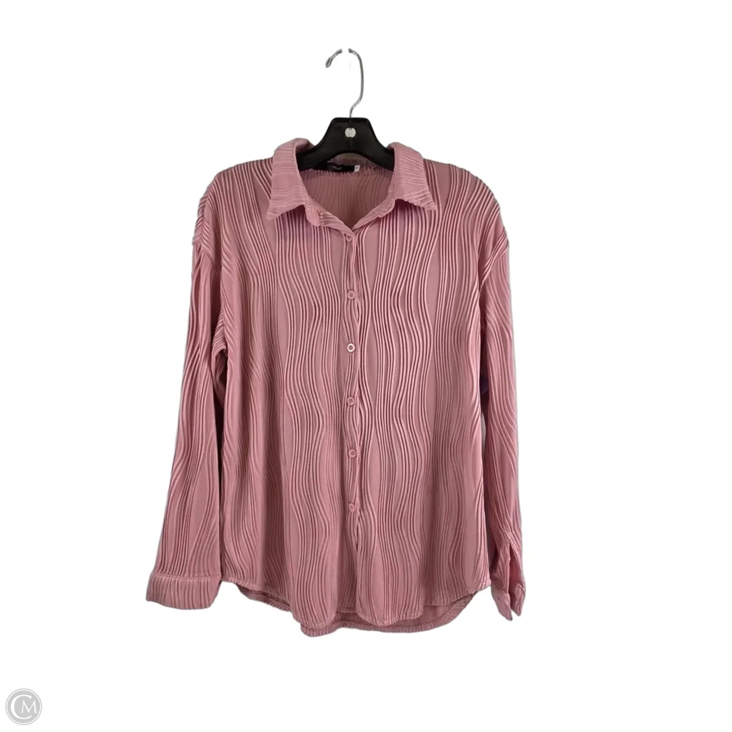 Top Long Sleeve By Clothes Mentor In Pink, Size: M