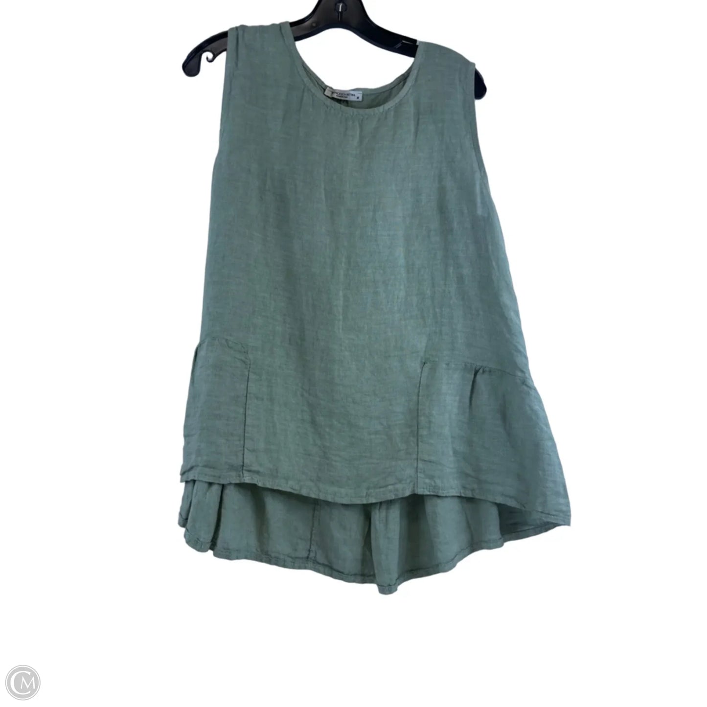 Top Sleeveless By Clothes Mentor In Green, Size: M