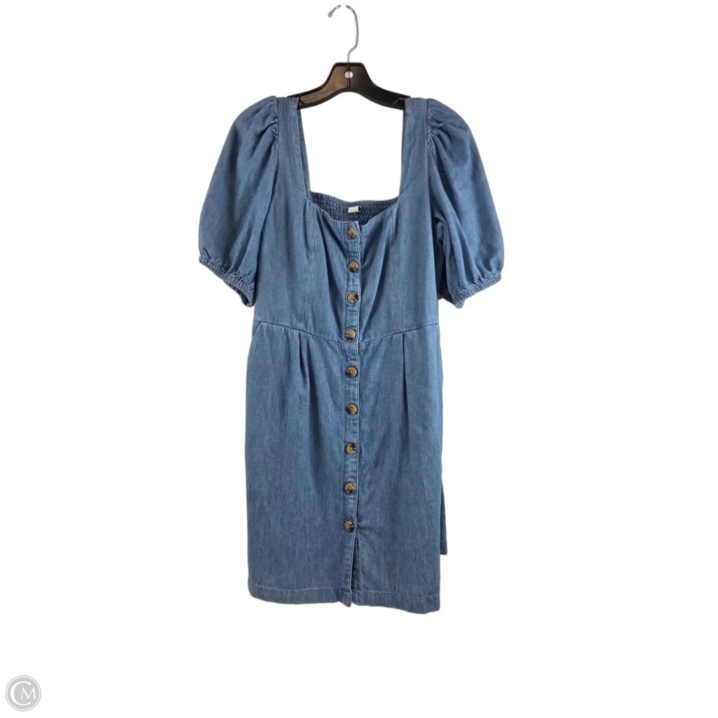 Dress Casual Midi By Old Navy In Blue Denim, Size: L
