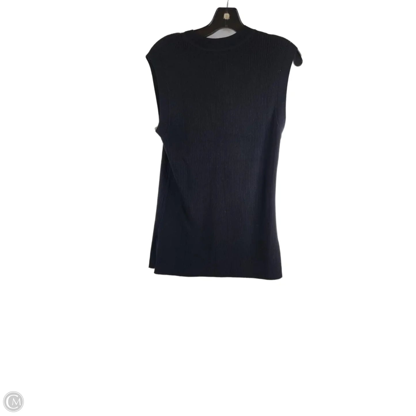 Top Sleeveless By Loft In Black, Size: L