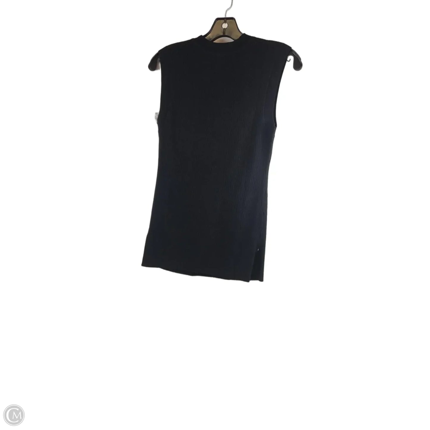 Top Sleeveless By Loft In Black, Size: S