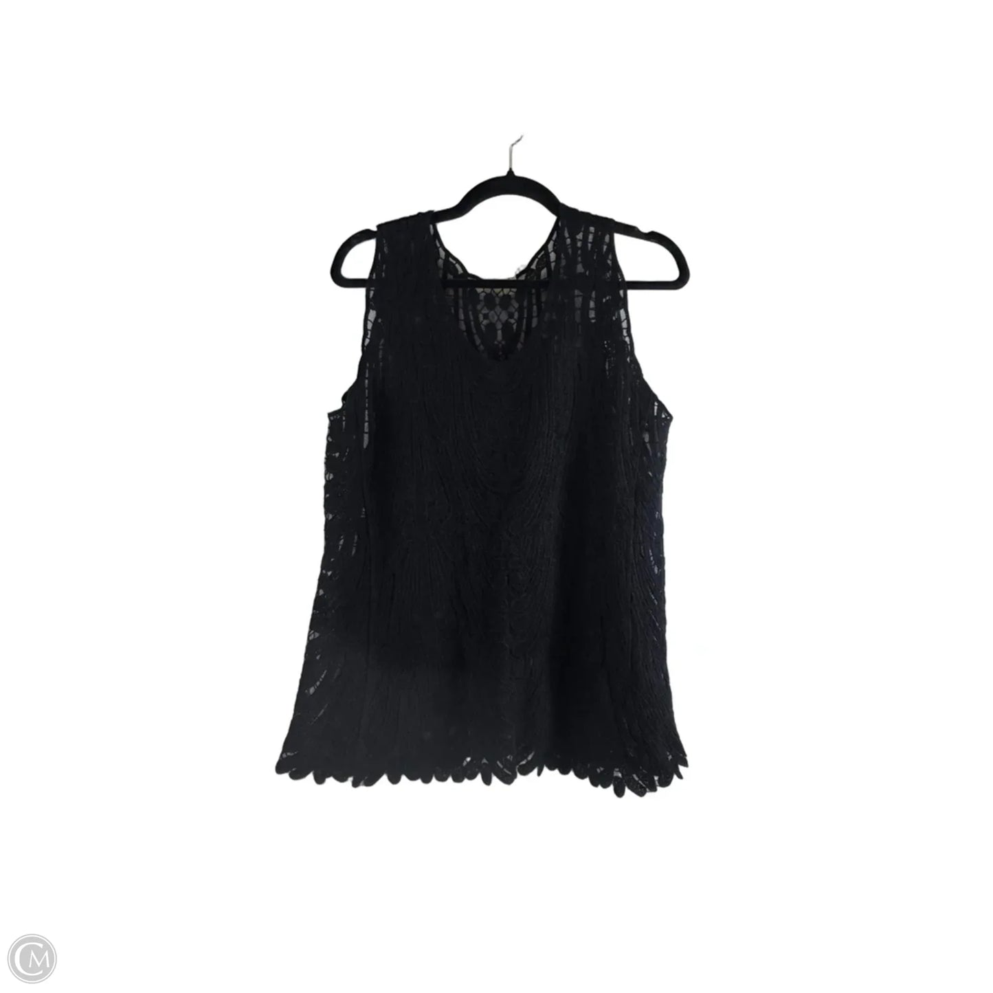 Top Sleeveless By Clothes Mentor In Black, Size: M