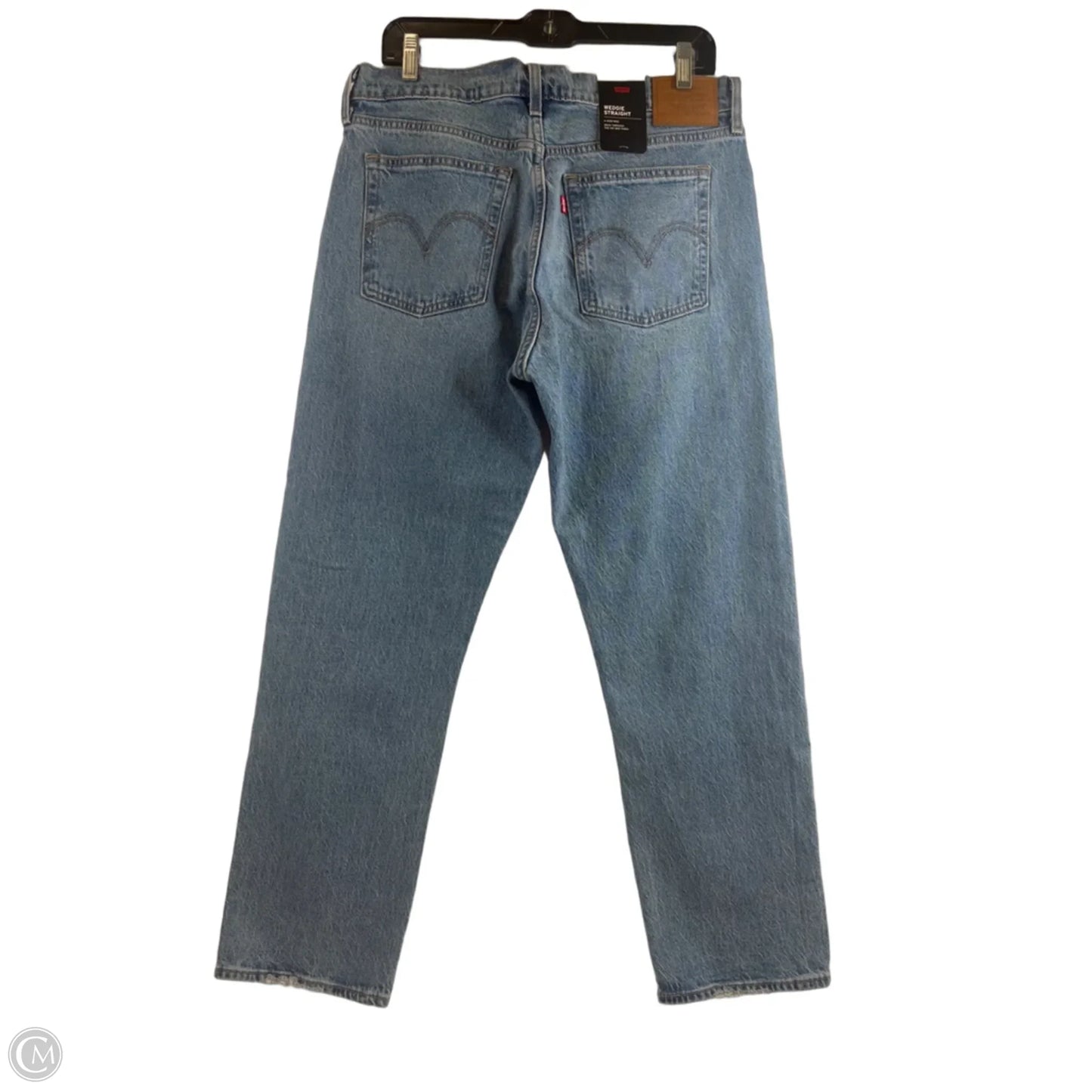 Jeans Straight By Levis In Blue Denim, Size: 8