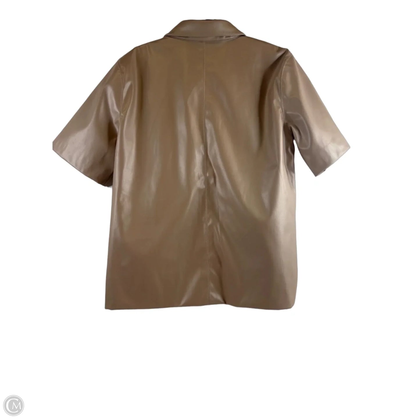 Top Short Sleeve By Clothes Mentor In Gold, Size: L