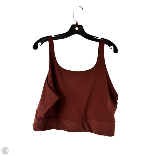 Athletic Bra By Clothes Mentor In Brown, Size: Xxl